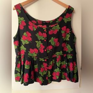 Vintage Betsey Johnson Peplum Top